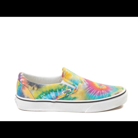 Unisex Vans Slip On Tie Dye Skate Shoe Multi color - Picture 13 of 15